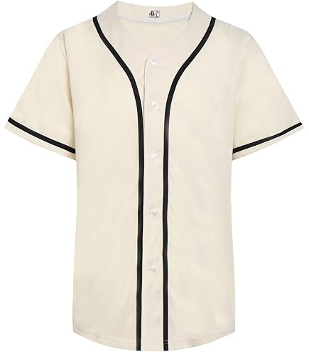 Amazon.com: babyhealthy Mens Blank Baseball Jersey Button Down